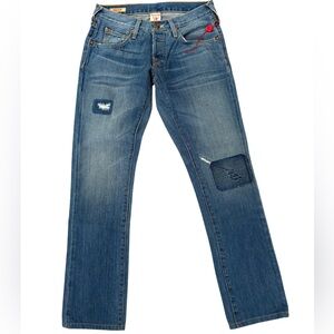Vintage True Religion WALKER Jeans 28 Straight Leg Low Rise NWT Women’s Y2K USA